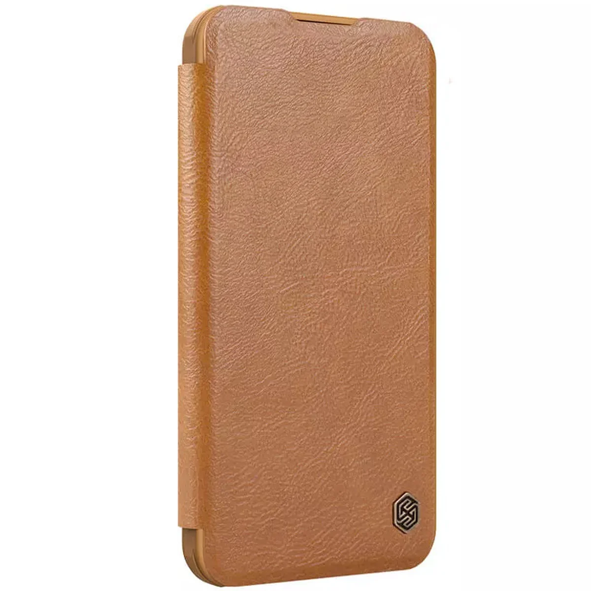 Кожаный чехол-книжка Nillkin Qin Prop для Apple iPhone 16 Pro (6.3") Brown
