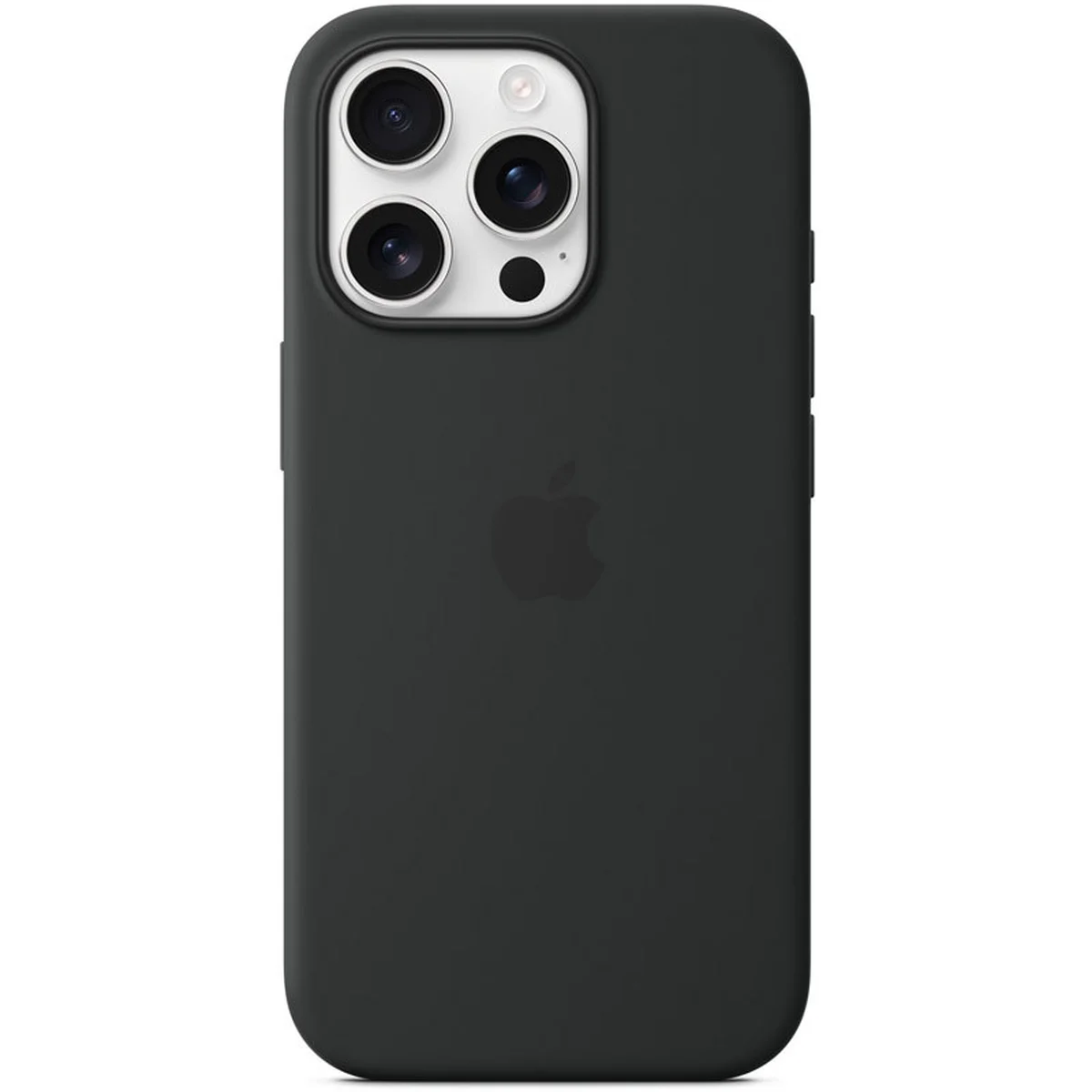 Чехол Silicone case (AAA) full with Magsafe and Animation для Apple iPhone 16 Pro (6.3") Black