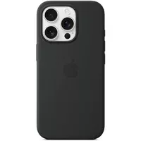 Чехол Silicone case (AAA) full with Magsafe and Animation для Apple iPhone 16 Pro (6.3") Black