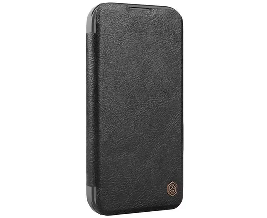 Шкіряний чохол-книжка Nillkin Qin Prop для Apple iPhone 16 Pro (6.3") Black