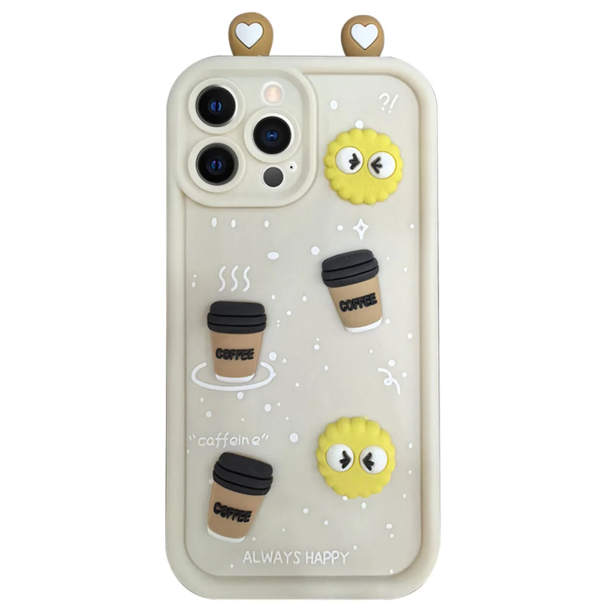 Чохол TPU Toys Case with Ears для Apple iPhone 16 Pro (6.3") Sand