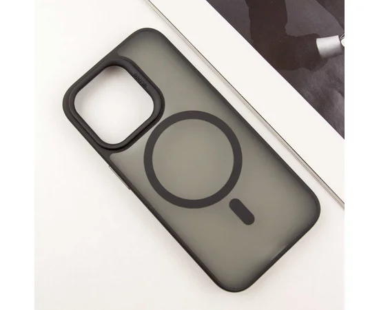 TPU+PC чехол Blueo Skin Friendly Frosted with MagSafe для Apple iPhone 16 Pro (6.3") Черный