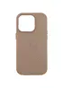 Кожаный чехол Leather Case (AAA) with MagSafe and Animation для Apple iPhone 16 Pro (6.3") Taupe