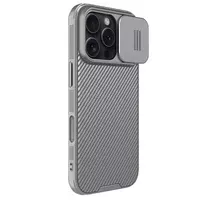 Карбонова накладка Nillkin CamShield Pro для Apple iPhone 16 Pro (6.3") Titanium Gray