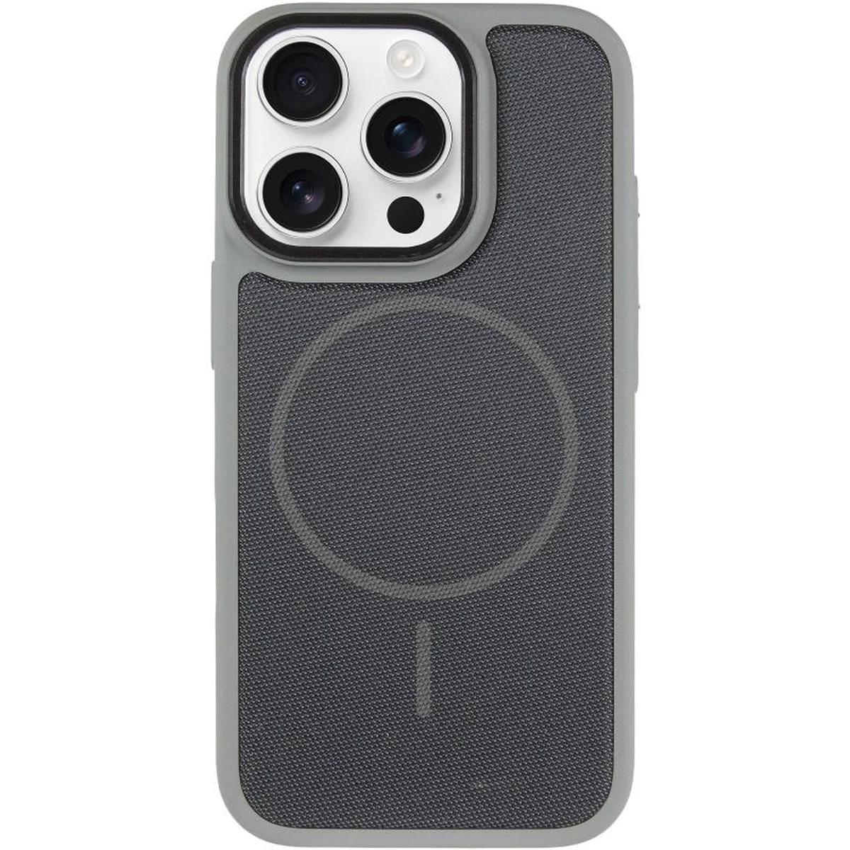 Чохол PC TechWoven Hybrid with MagSafe для Apple iPhone 16 Pro (6.3") Grey / Black