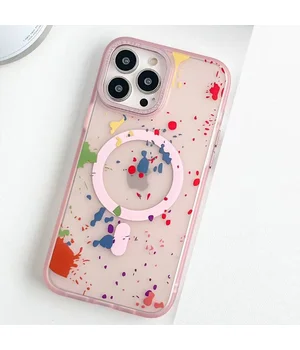 Чохол TPU+PC Flush with MagSafe для Apple iPhone 16 Pro (6.3") Baby pink