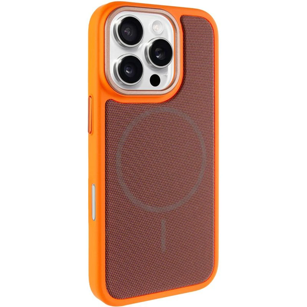 Чохол PC TechWoven Hybrid with MagSafe для Apple iPhone 16 Pro (6.3") Orange / Brown