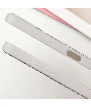 TPU чехол Bling World Rock Diamond with MagSafe для Apple iPhone 16 Pro (6.3") Silver