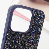 TPU чехол Bling World Rock Diamond для Apple iPhone 16 Pro (6.3") Синий