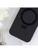 Чехол Silicone Case Full Protective NO LOGO with Ring для Apple iPhone 16 Pro (6.3") Black