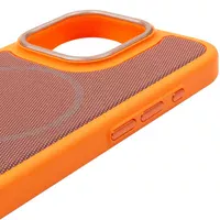 Чехол PC TechWoven Hybrid with MagSafe для Apple iPhone 16 Pro (6.3") Orange / Brown
