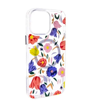 TPU+PC чехол Clear Garden with MagSafe для Apple iPhone 16 Pro (6.3") Tropical Art