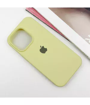 Чохол Silicone Case Full Protective (AA) Apple iPhone 16 Pro (6.3") Жовтий / Mellow Yellow