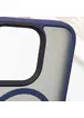 TPU+PC чехол Metal Buttons with MagSafe для Apple iPhone 16 Pro (6.3") Синий