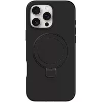 Чехол Silicone Case Full Protective NO LOGO with Ring для Apple iPhone 16 Pro (6.3") Black