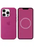 Чохол Silicone case (AAA) full with Magsafe and Animation для Apple iPhone 16 Pro (6.3") Fuchsia