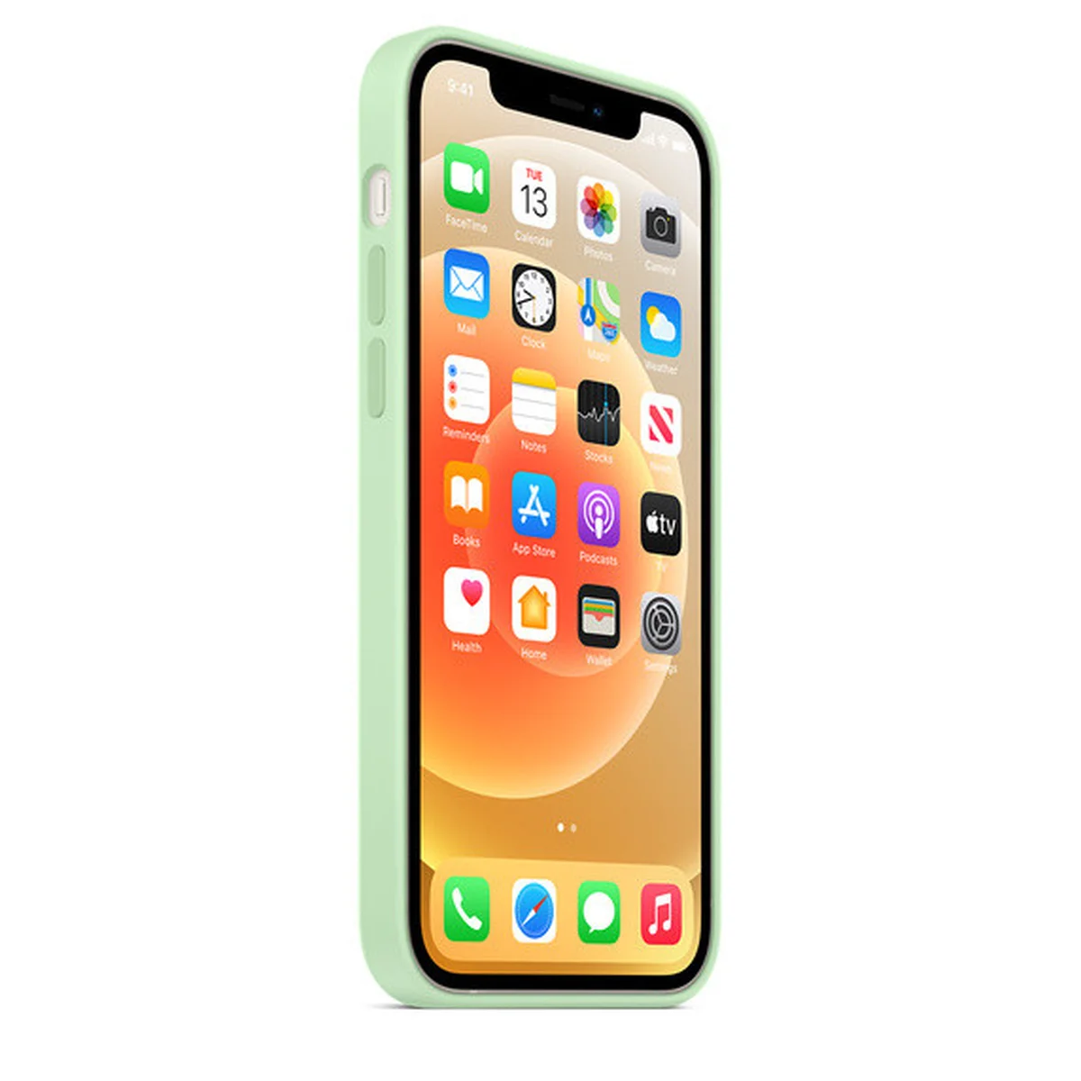 Чехол Silicone Case Full Protective (AA) для Apple iPhone 16 Pro (6.3") Зеленый / Pistachio