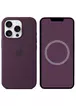 Чехол Silicone case (AAA) full with Magsafe and Animation для Apple iPhone 16 Pro (6.3") Plum