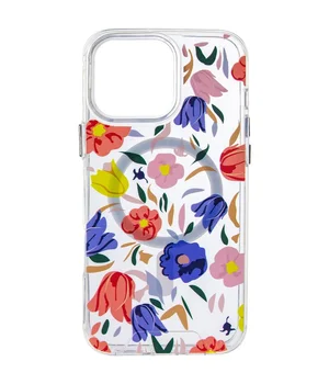 TPU+PC чехол Clear Garden with MagSafe для Apple iPhone 16 Pro (6.3") Tropical Art