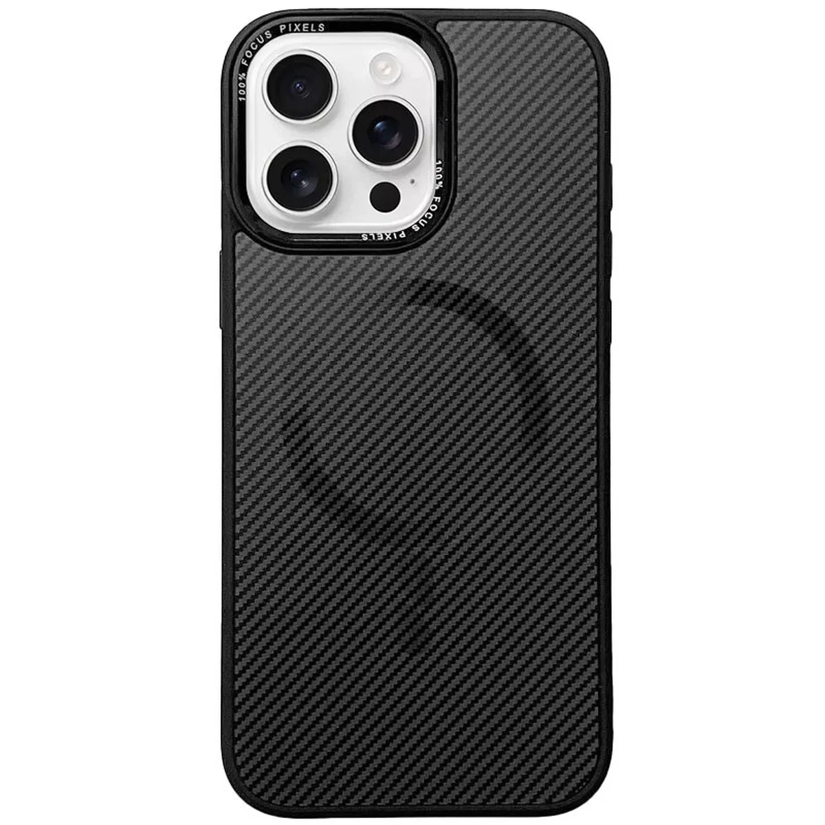 Чехол TPU+PC Carbon Mirage with MagSafe для Apple iPhone 16 Pro (6.3") Black