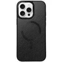 Чехол TPU+PC Carbon Mirage with MagSafe для Apple iPhone 16 Pro (6.3") Black