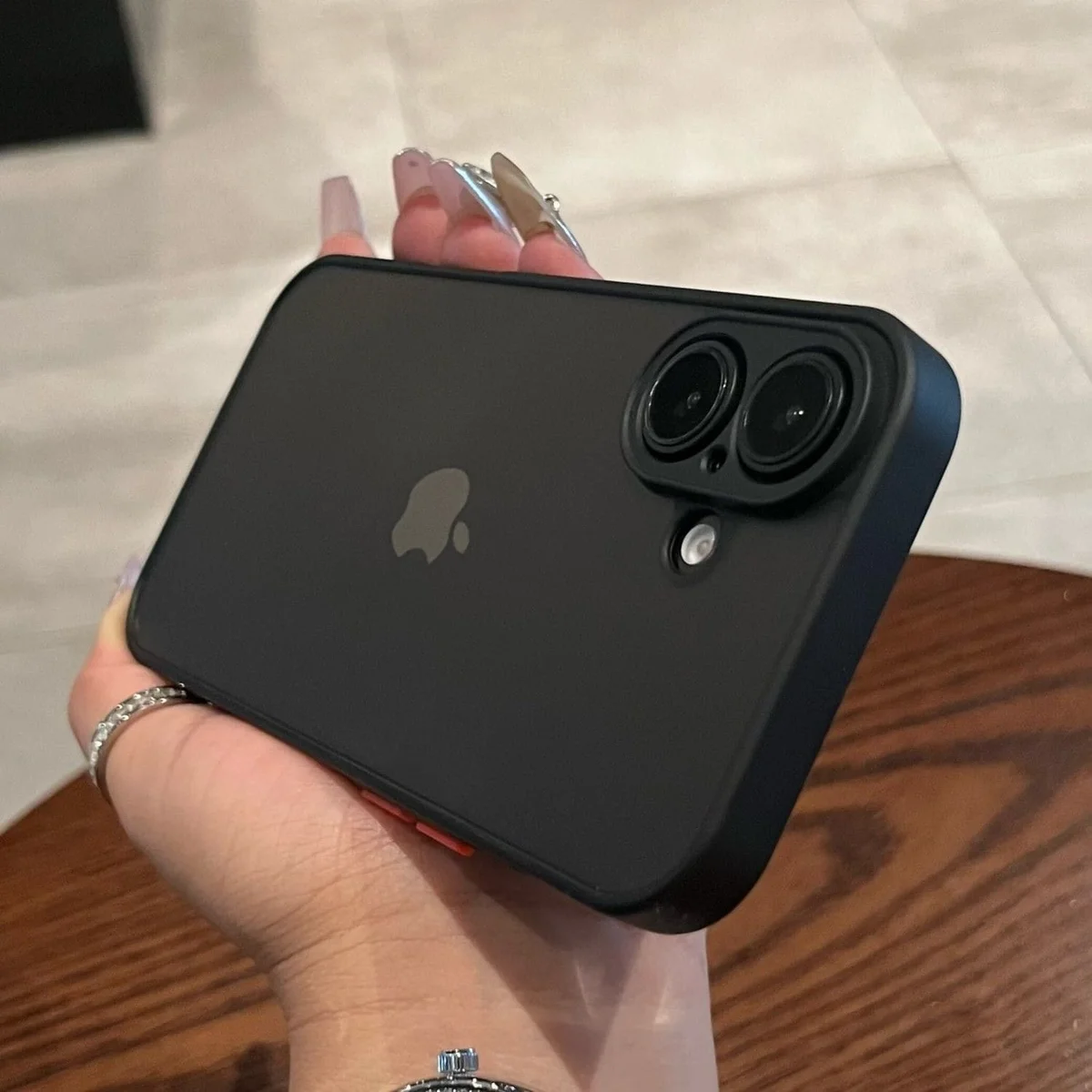 Силиконовый чехол "Armor Matte Cover" для iPhone 16 Черный