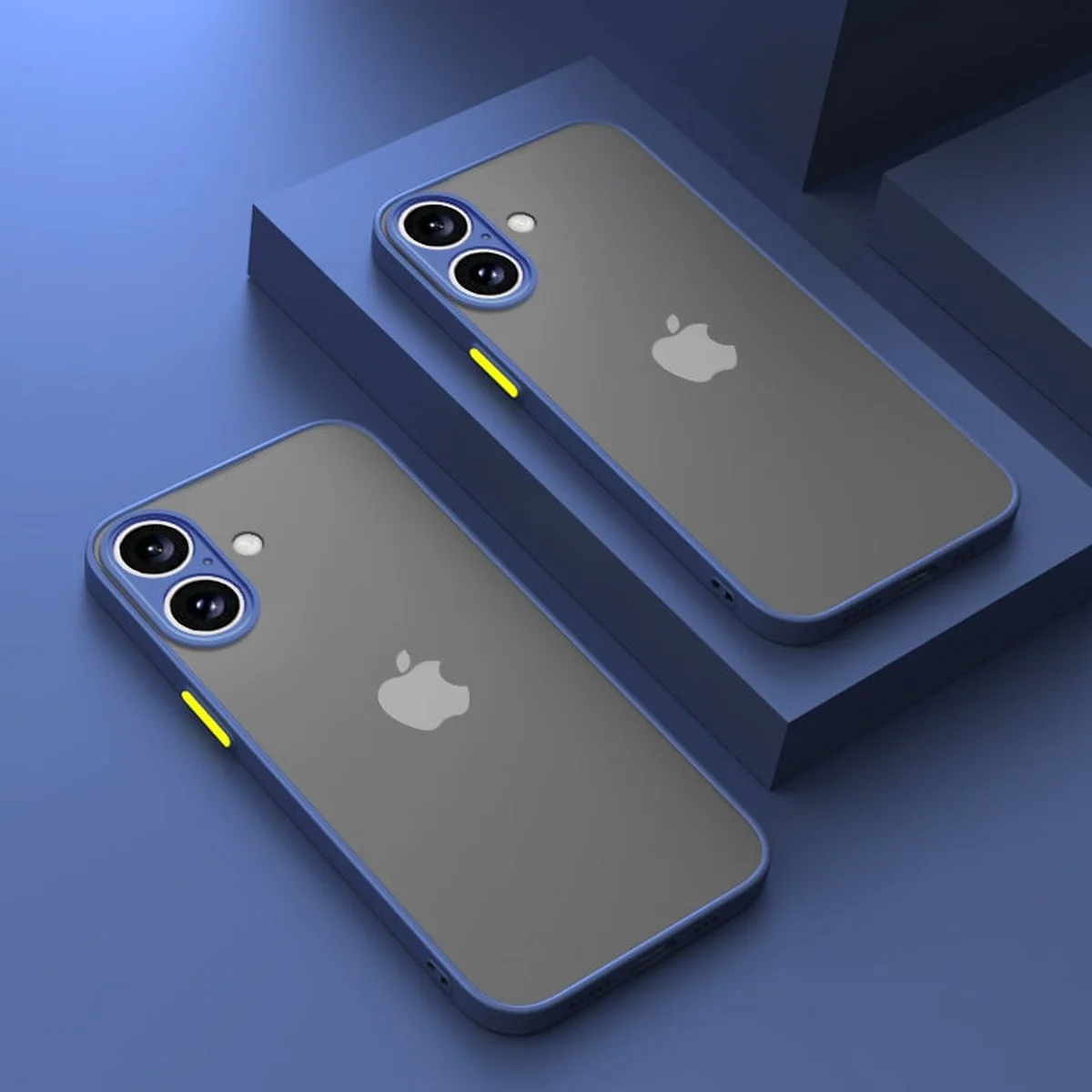 Силиконовый чехол "Armor Matte Cover" для iPhone 16 Синий