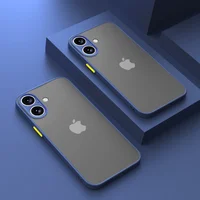 Силиконовый чехол "Armor Matte Cover" для iPhone 16 Синий