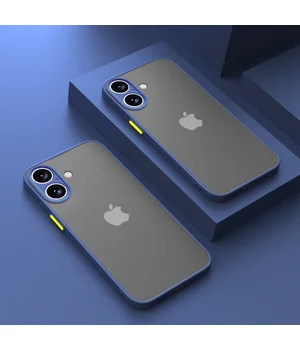 Силиконовый чехол "Armor Matte Cover" для iPhone 16 Синий Силиконовый чехол "Armor Matte Cover" для iPhone 16 Синий