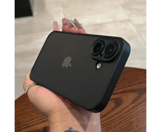 Силиконовый чехол "Armor Matte Cover" для iPhone 16 Черный