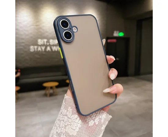 Силіконовий чохол "Armor Matte Cover" для iPhone 16 Синій