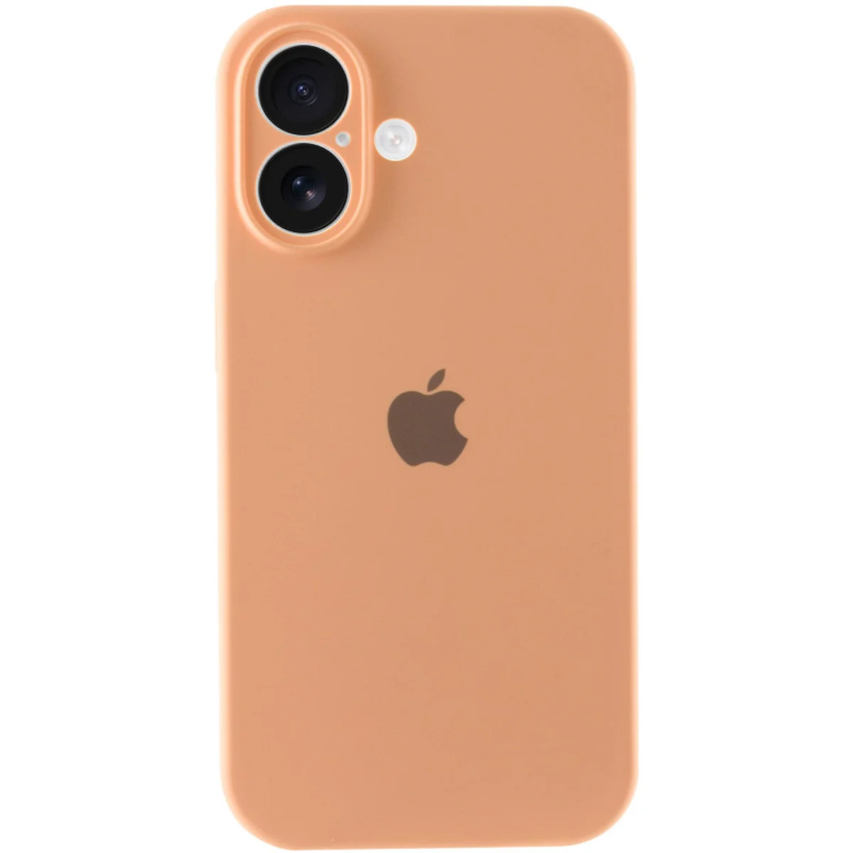 Чехол Silicone Case Full Camera Protective (AA) для Apple iPhone 16 (6.1") Оранжевый / Cantaloupe