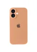 Чехол Silicone Case Full Camera Protective (AA) для Apple iPhone 16 (6.1") Оранжевый / Cantaloupe