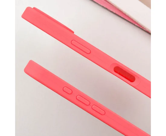 Чехол Silicone Case Full Protective (AA) для Apple iPhone 16 (6.1") Арбузный / Watermelon red