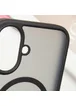 TPU+PC чохол Metal Buttons with MagSafe для Apple iPhone 16 (6.1") Чорний