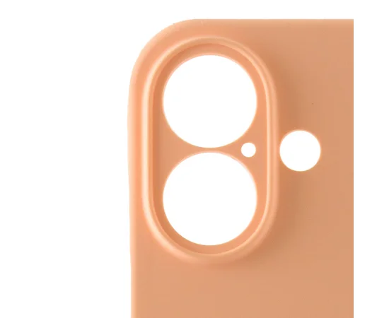 Чехол Silicone Case Full Camera Protective (AA) для Apple iPhone 16 (6.1") Оранжевый / Cantaloupe