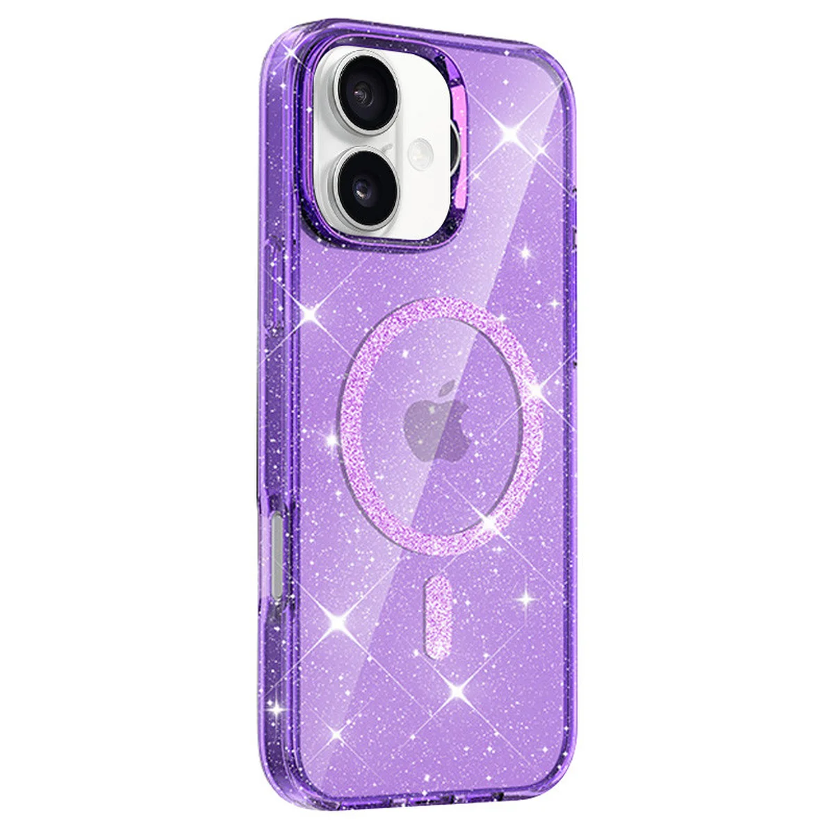 Чехол TPU Eclipse Sparkle (MagFit) для Apple iPhone 16 (6.1") Purple