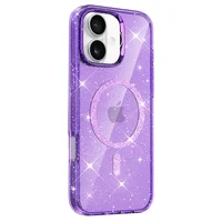 Чехол TPU Eclipse Sparkle (MagFit) для Apple iPhone 16 (6.1") Purple