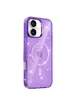 Чехол TPU Eclipse Sparkle (MagFit) для Apple iPhone 16 (6.1") Purple