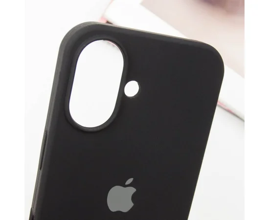 Чохол Silicone Case Full Protective (AA) для Apple iPhone 16 (6.1") Чорний / Black