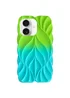 TPU чехол Leaf для Apple iPhone 16 (6.1") Green / Aqua
