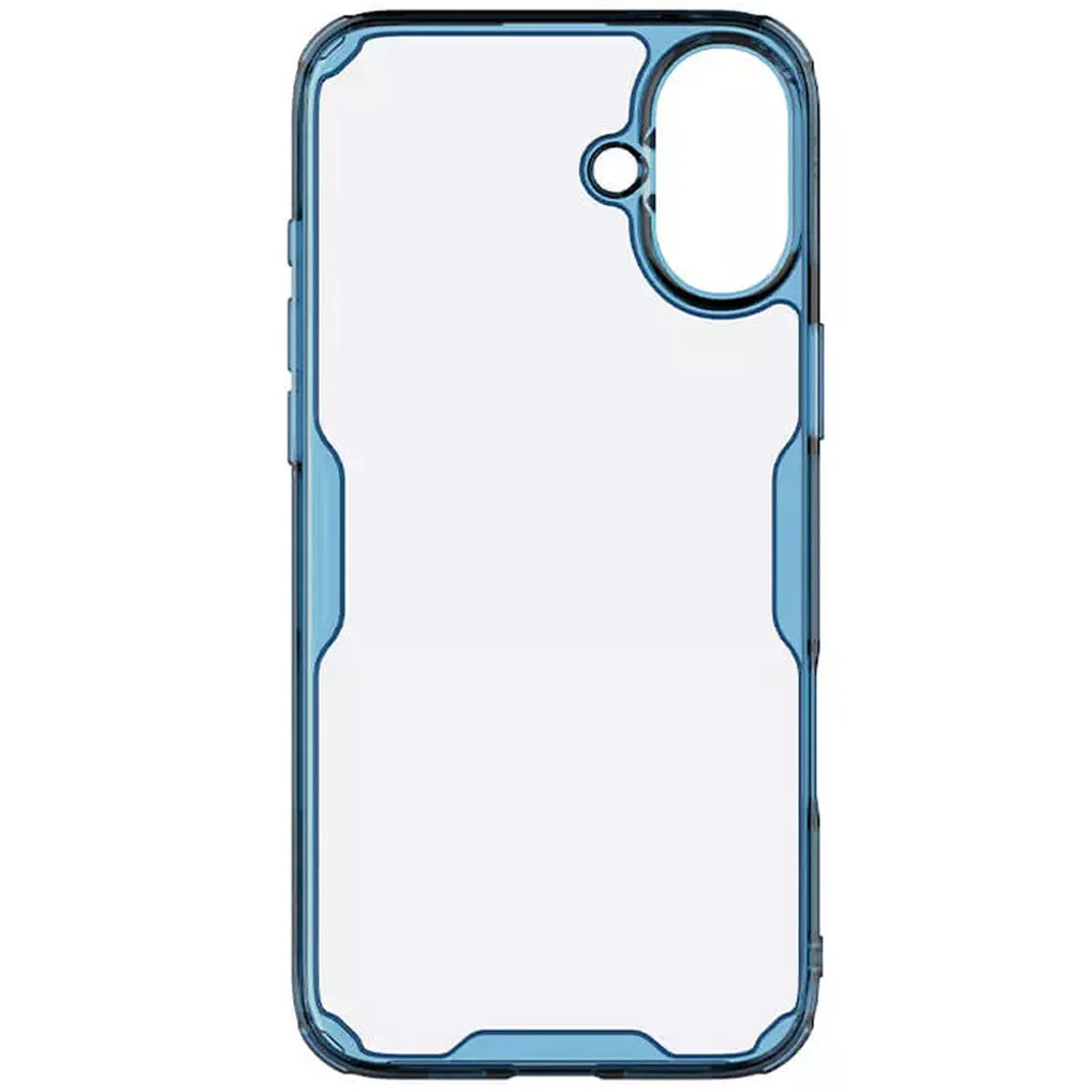 TPU чехол Nillkin Nature Pro Series для Apple iPhone 16 (6.1") Синий (прозрачный)