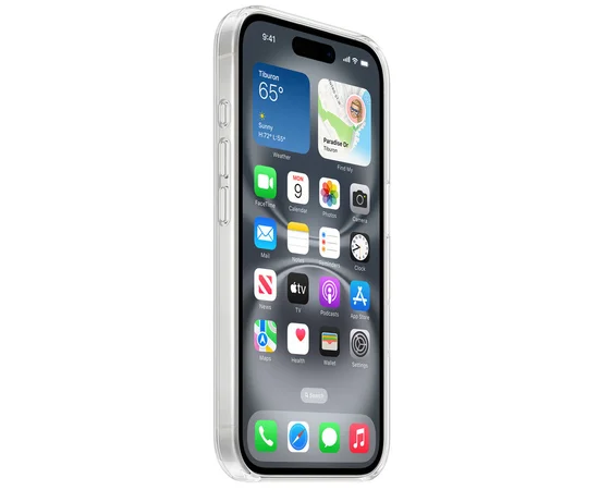 Чехол Clear Case (AAA) with MagSafe and Animation для Apple iPhone 16 (6.1") Clear