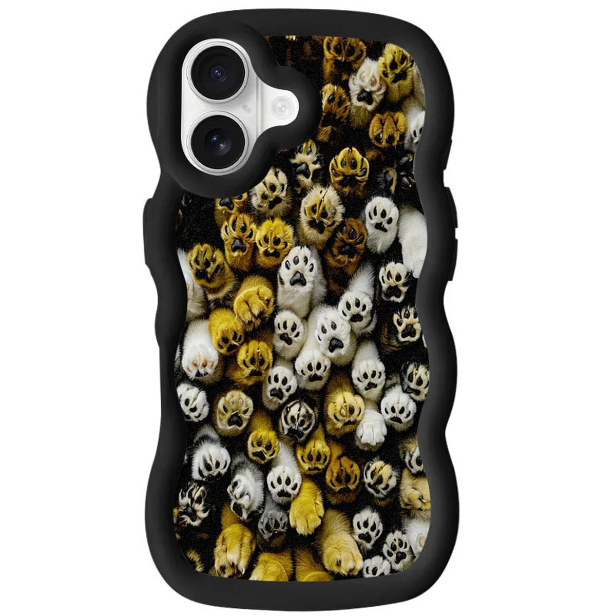 Чехол TPU Cloudy Pictures для Apple iPhone 16 (6.1") Paws