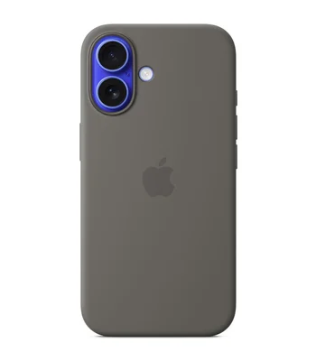 Чохол Silicone case (AAA) with Magsafe and Animation (button) для Apple iPhone 16 (6.1") Stone Grey