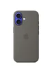 Чехол Silicone case (AAA) with Magsafe and Animation (button) для Apple iPhone 16 (6.1") Stone Grey