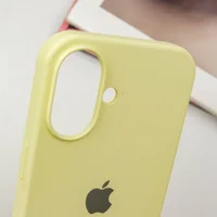 Чехол Silicone Case Full Protective (AA) для Apple iPhone 16 (6.1") Желтый / Mellow Yellow