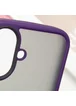 TPU+PC чехол Metal Buttons для Apple iPhone 16 (6.1") Темно-Фиолетовый