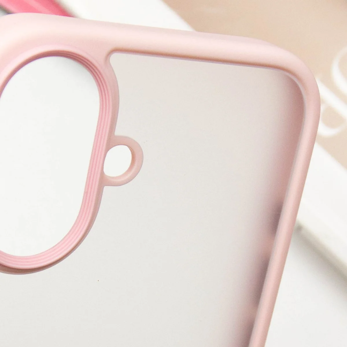 TPU+PC чохол Metal Buttons для Apple iPhone 16 (6.1") Рожевий