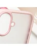 TPU+PC чехол Metal Buttons для Apple iPhone 16 (6.1") Розовый